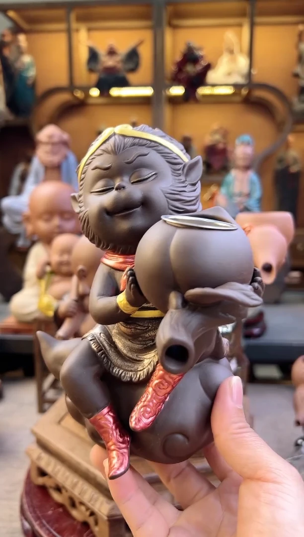 紫砂茶宠器闵茶宠摆件