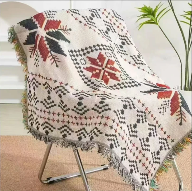 贵妃130*160雪花四季双面沙发巾沙发垫多功能可爱防尘罩