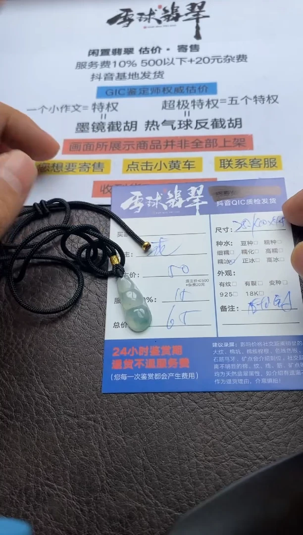 【闪购商品】翡翠颈饰未镶嵌131522021