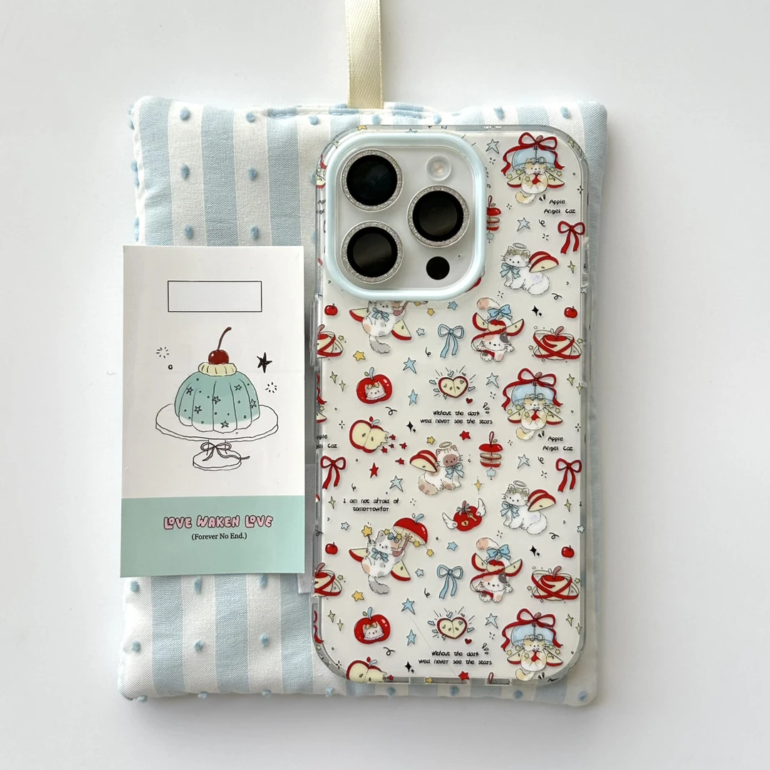 风铃猫猫适用苹果华为vivo小米oppo女iphone15/16/14手机壳