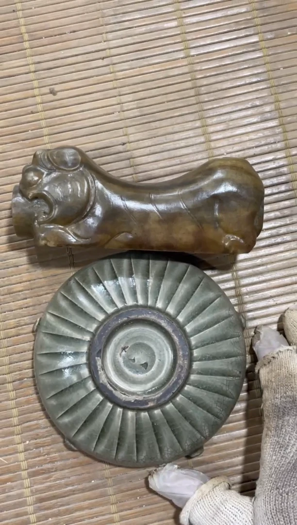 瓷片手工，手绘，陶瓷