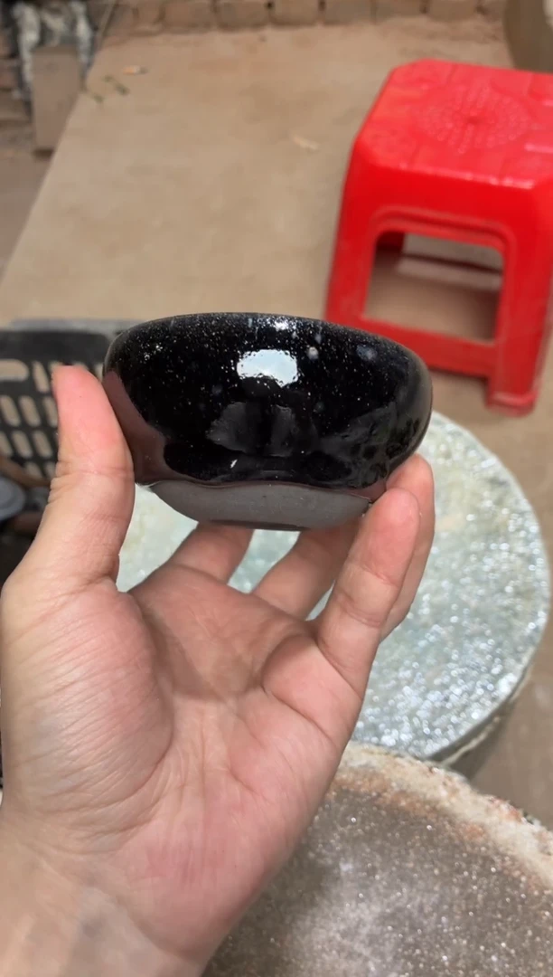 茶盏真柴烧建盏换点柴火