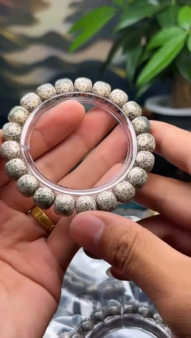 星月菩提手串绿幽灵冰料 同枝果11*10