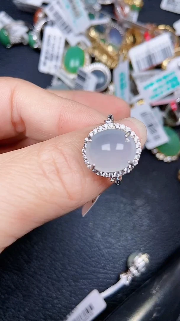 颈饰银S925镶嵌翡翠0811