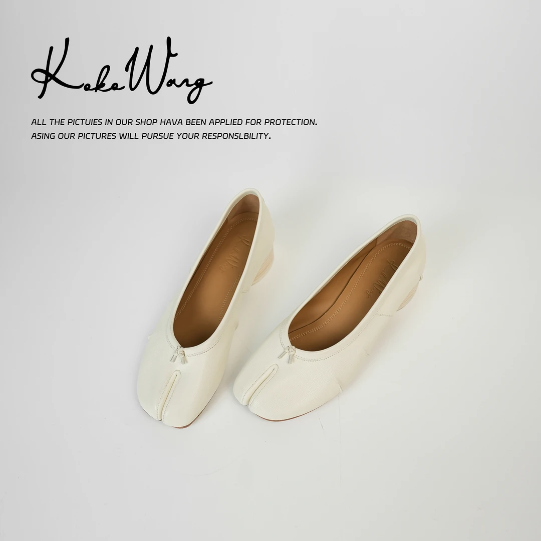 KOKO WANG早春新款真皮时尚百搭一脚蹬气质分趾鞋545314L30X01