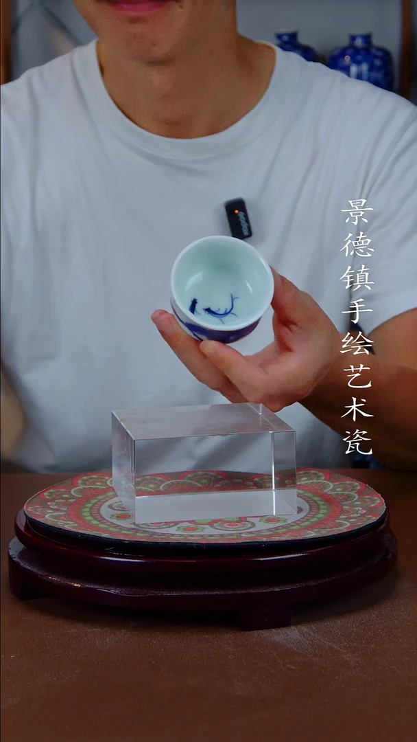 现代景德镇手工手绘陶瓷摆件1