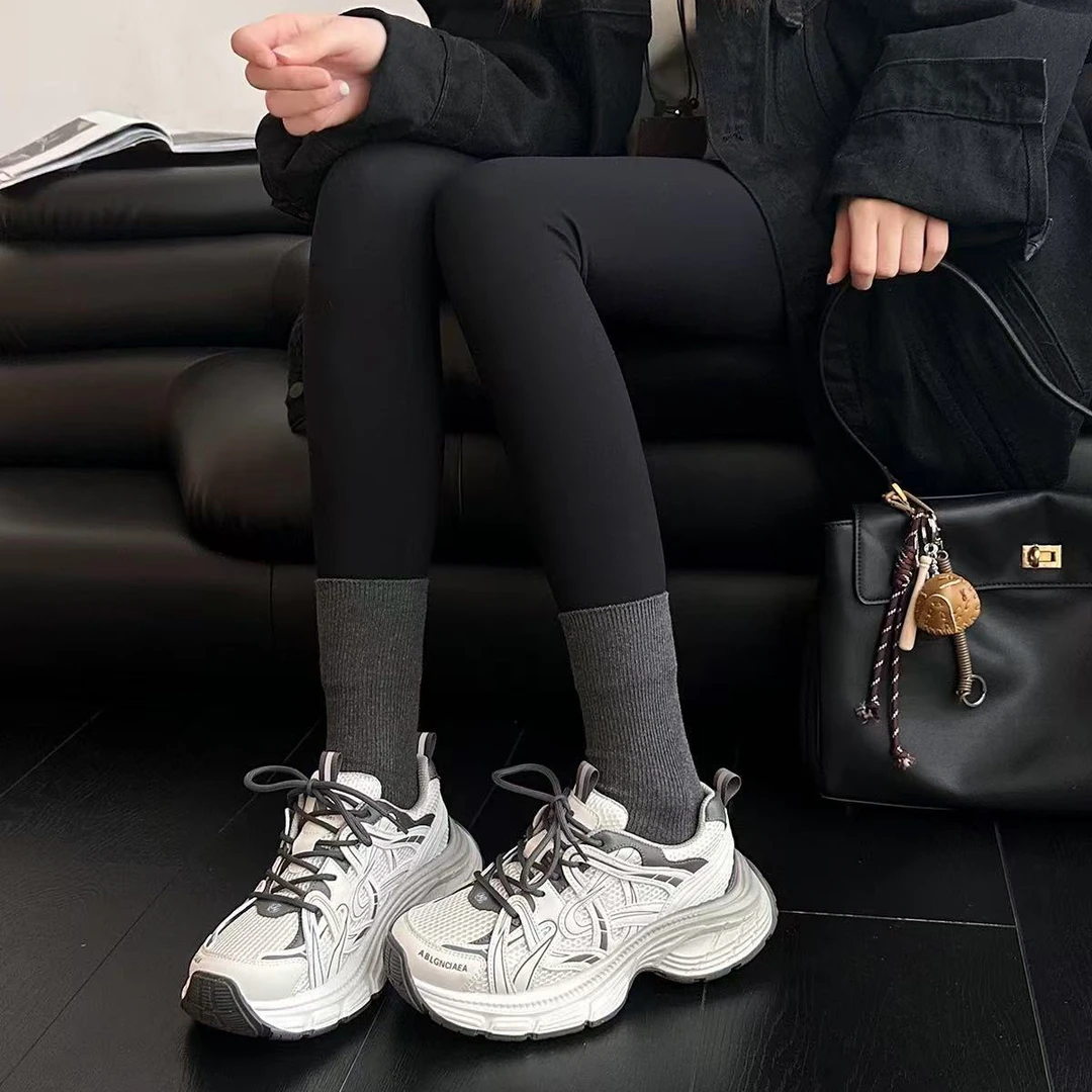 【银河】2025春季新款网面轻抛厚底老爹鞋女休闲鞋21867-1