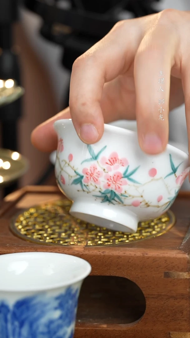 桃花小压手杯-100ml