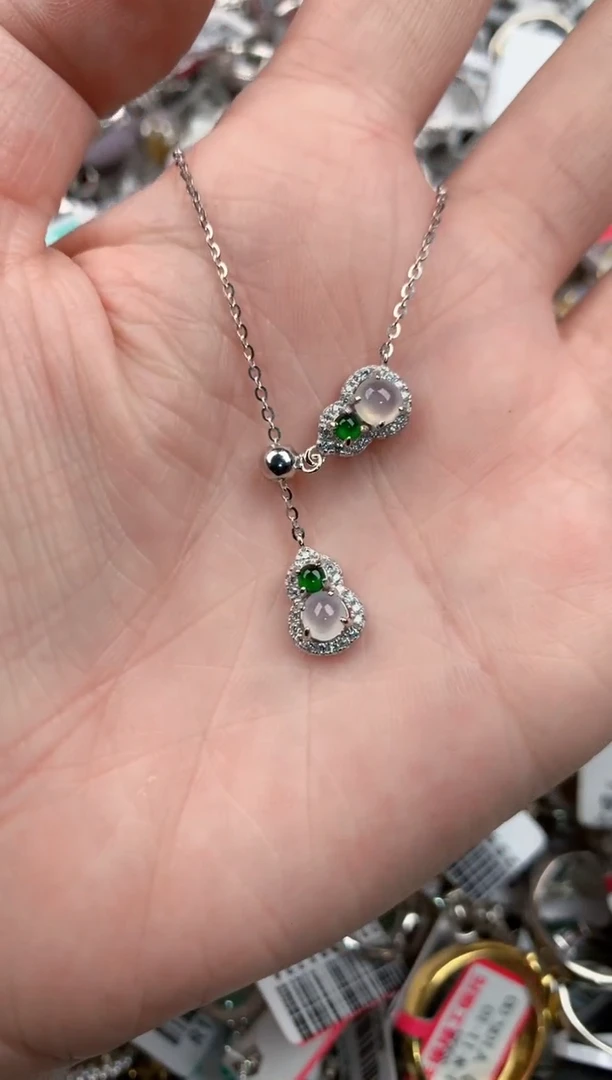 银S925镶嵌戒指翡翠141414---9