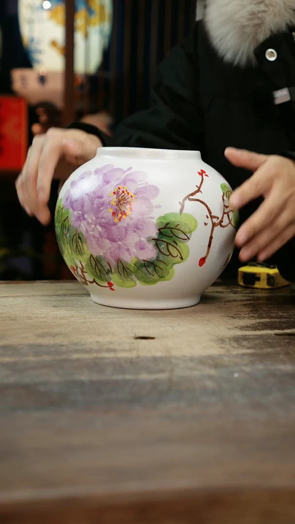 【闪购商品】瓷片景德镇纯手工釉下彩精品花瓶