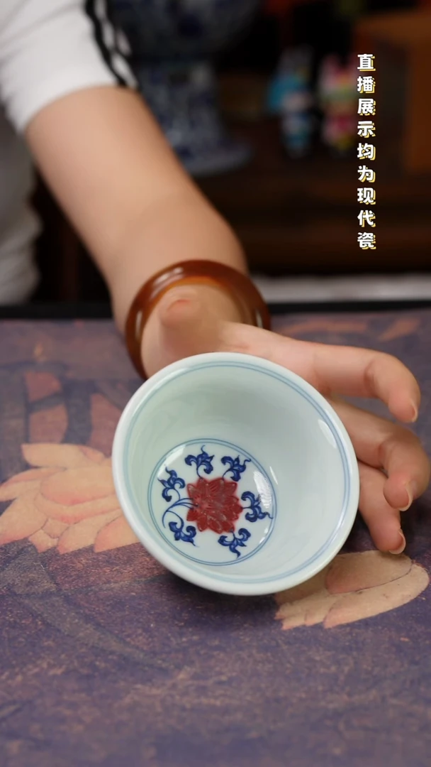 景德镇纯手工手绘陶瓷杯
