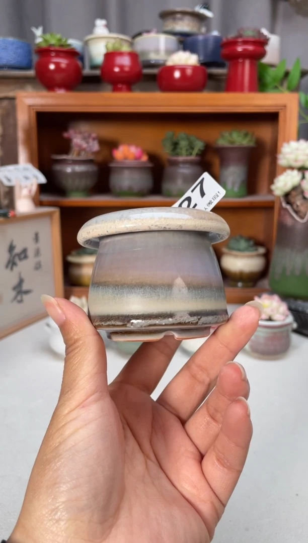 瓷片027知木小芳花盆