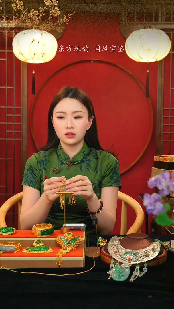 银S925镶嵌翡翠耳坠湘*主新款