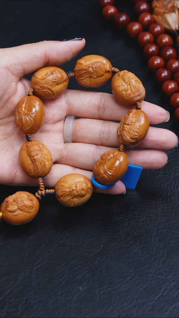 吊坠橄榄核2,2关二爷手串