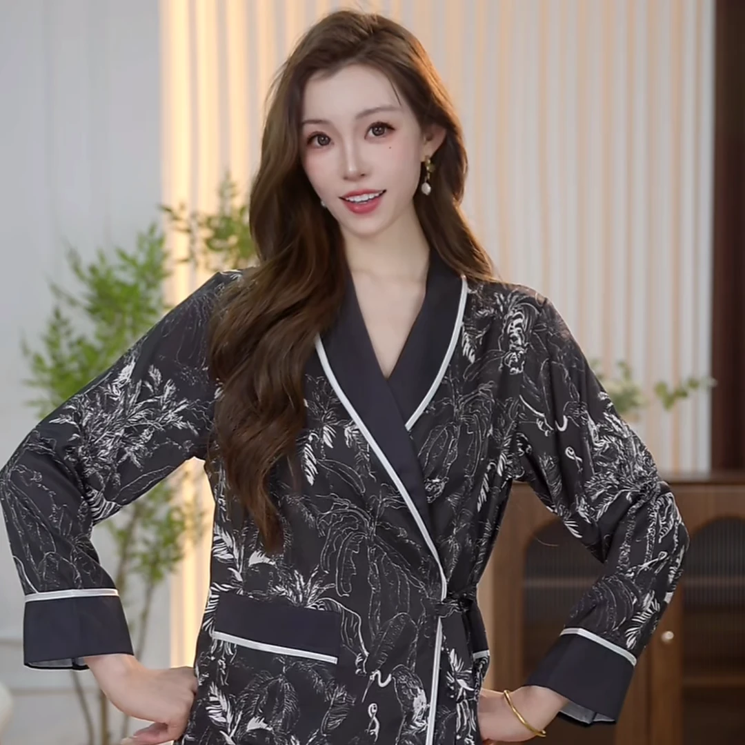 2025年新款秋上新气质高端轻奢女士时尚休闲家居服套装BXX