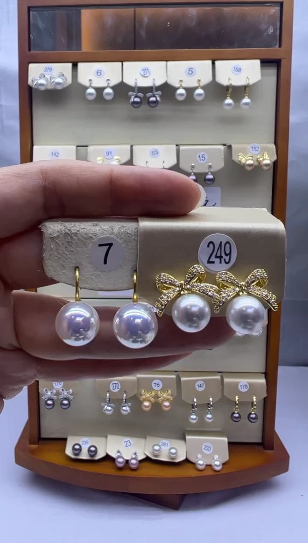 未镶嵌耳饰淡水珍珠249+7