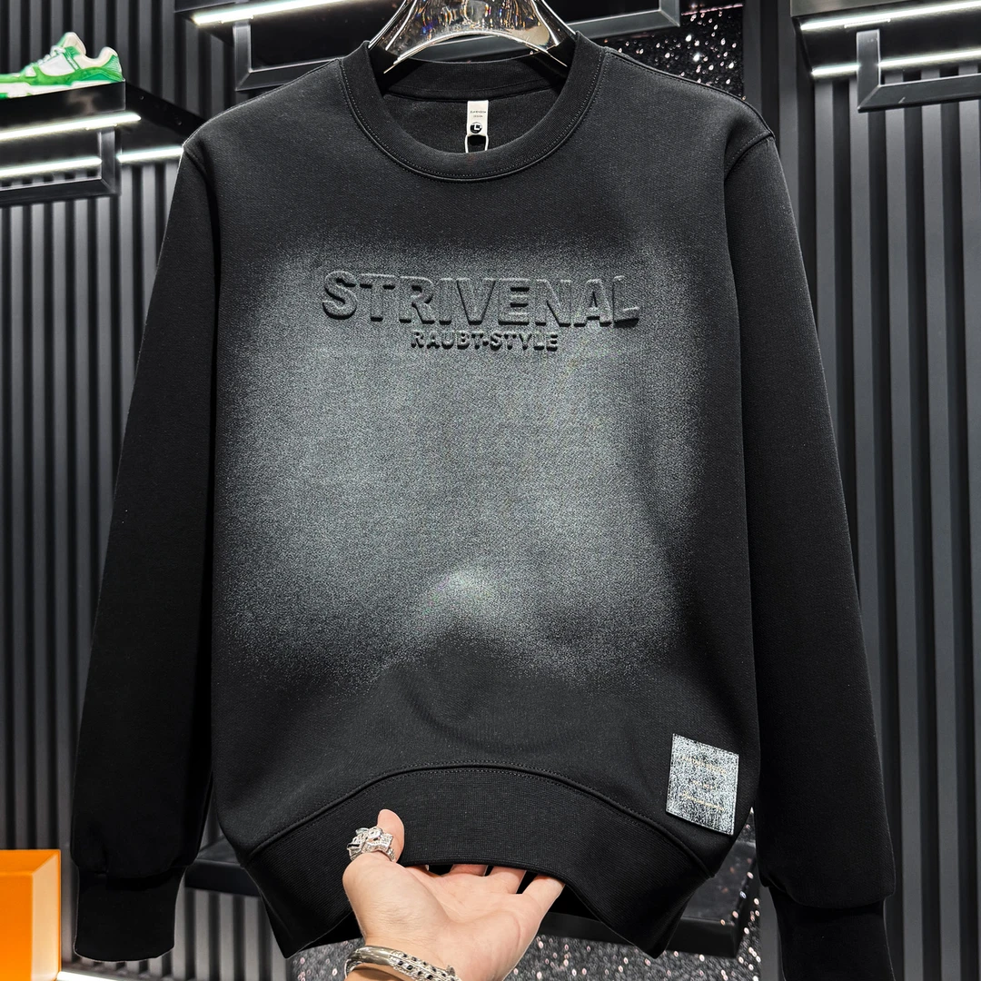 玛加西曼特男士美式字母休闲卫衣秋季潮流欧货圆领长袖上衣时尚