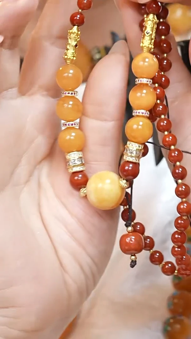 蜜蜡颈饰未镶嵌6547天然蜜蜡珠宝奇石云端妖孽全部保真