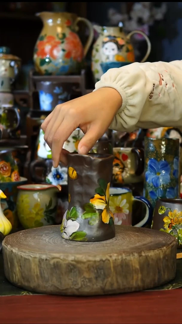 陶瓷153景德镇手工手绘釉下彩