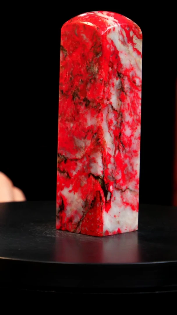 鸡血石刘关张大红袍旬阳