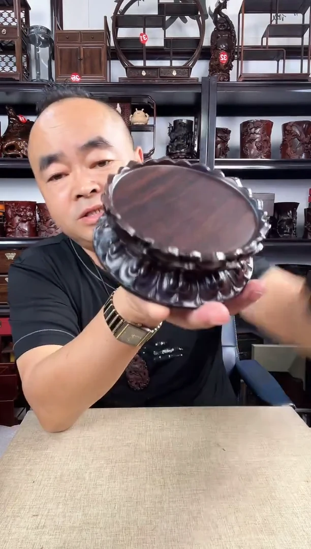木双层莲花小号老李红木工艺品