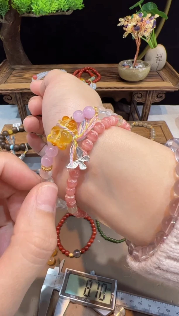 【闪购商品】菱锰矿（红纹石）手串未镶嵌@@手饰