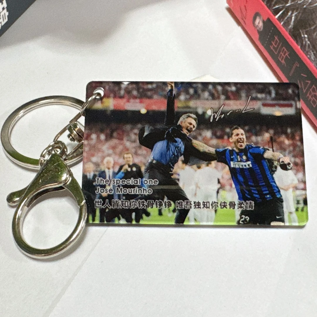 穆里尼奥马特拉齐国米赛季球迷亚克力背包拉链扣衣服拉链扣钥匙扣
