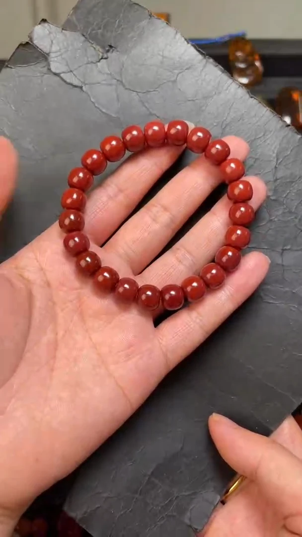 未镶嵌83南红玛瑙手串