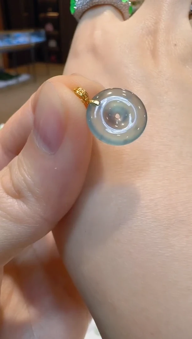 翡翠18K金镶嵌吊坠(不含链)多样性团购发一件