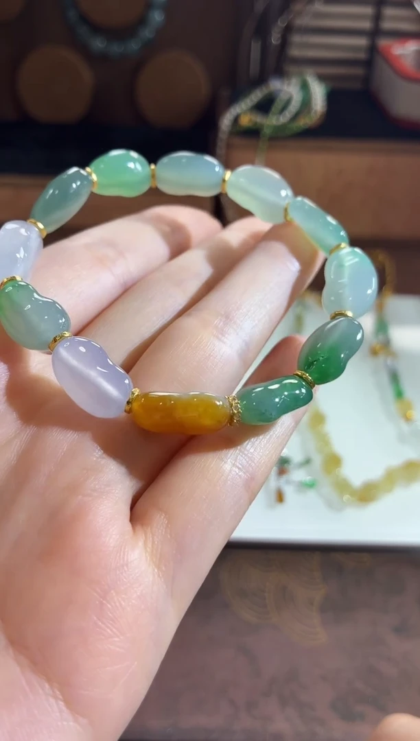 未镶嵌手串翡翠手饰