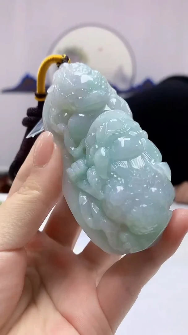 【闪购商品】定制翡翠未镶嵌5145ms-毛货161金蟾