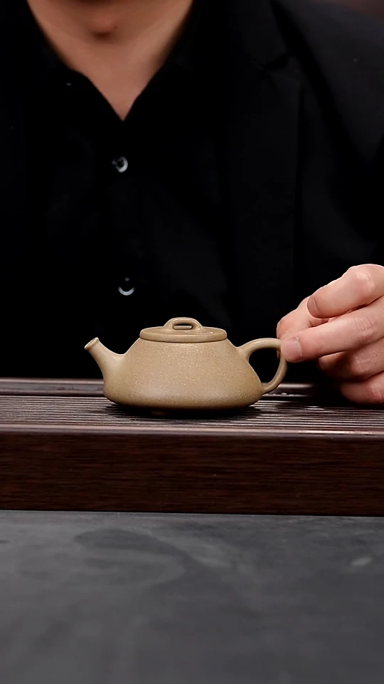 【闪购商品】紫砂茶壶梨皮泥全手心舟石瓢（瑕疵）