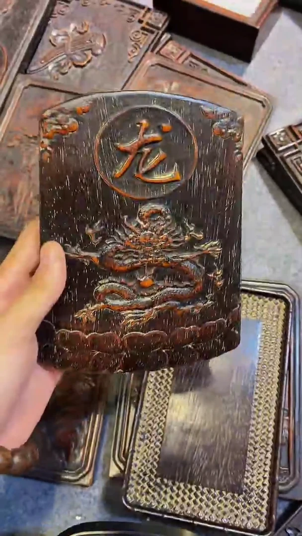 木紫檀木雕一物一拍