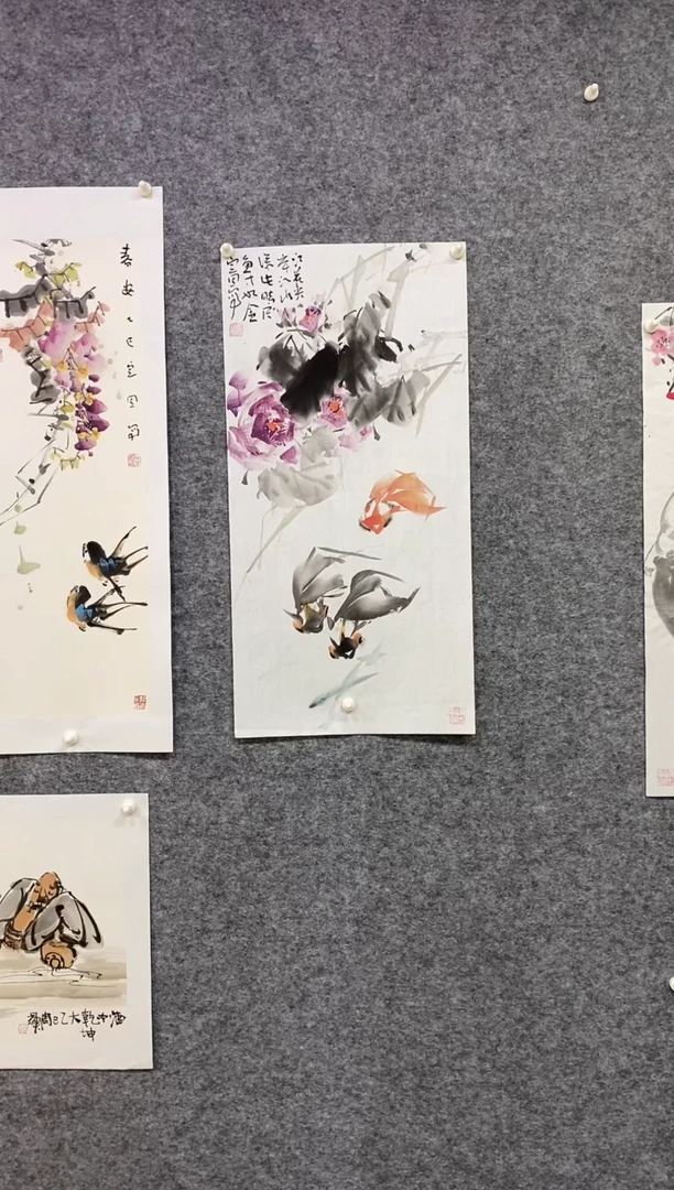 国画尚定固国画作品