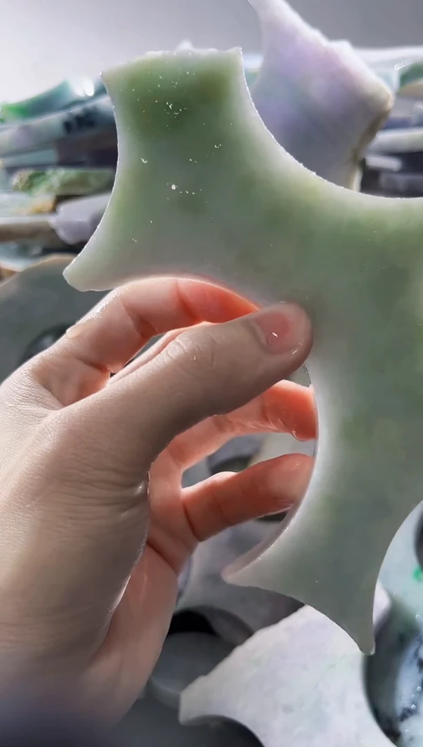 裸石翡翠缅甸翡翠A货文5274