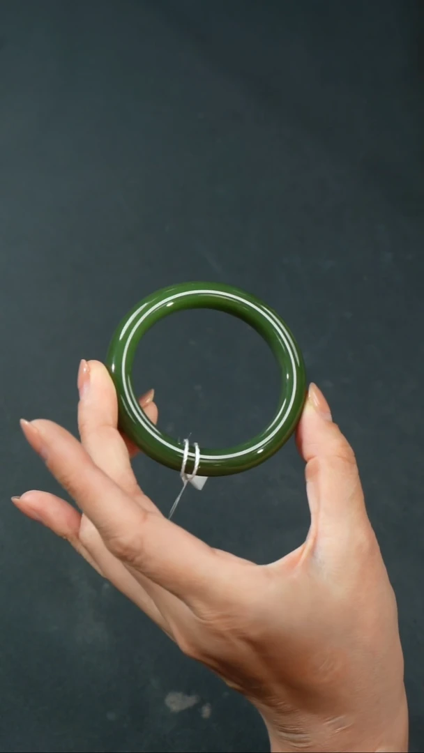 和田玉手镯未镶嵌A0034-53