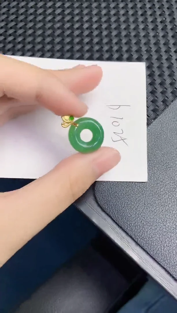 翡翠银S925镶嵌颈饰天然翡翠緬甸A貨