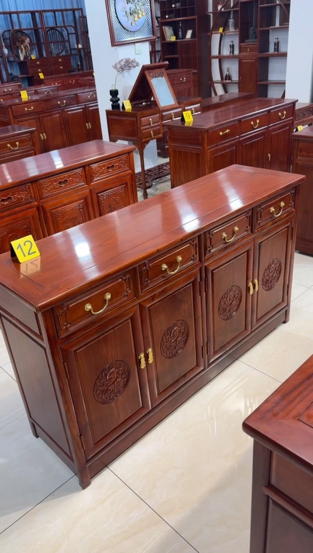 花梨木类储物柜138*40*80餐边柜刺猬紫檀