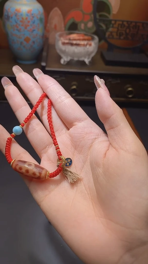 【闪购商品】玛瑙/玉髓颈饰未镶嵌金蟾五闪锁骨链