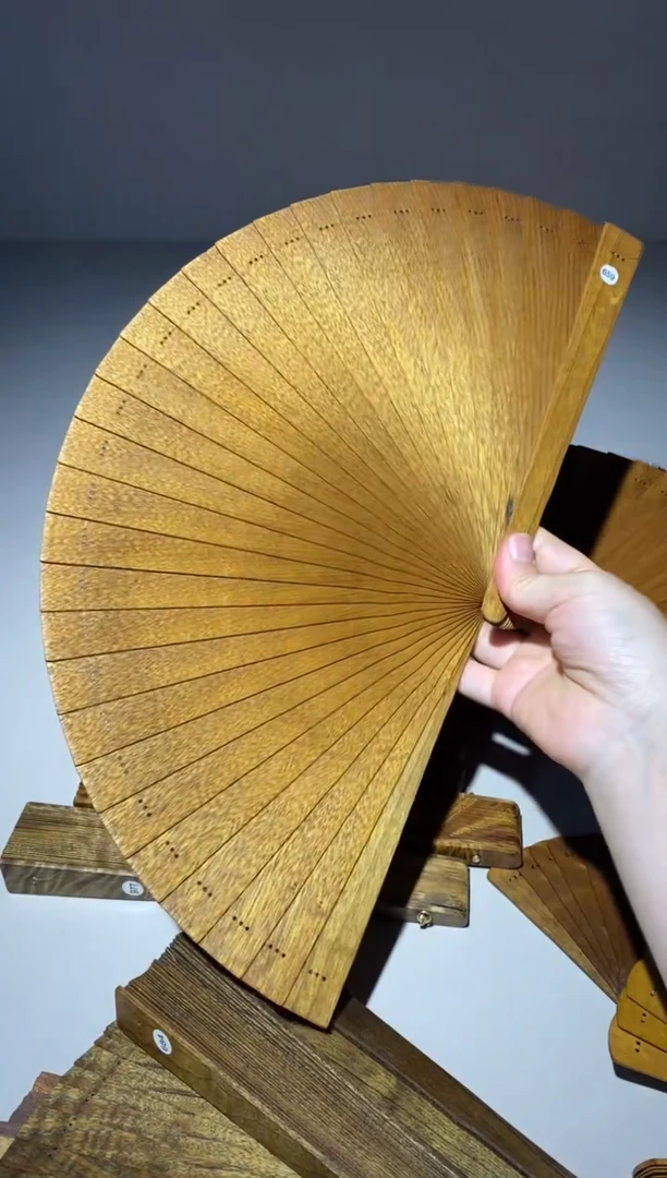 金丝楠21cm金丝楠木小叶桢楠扇659
