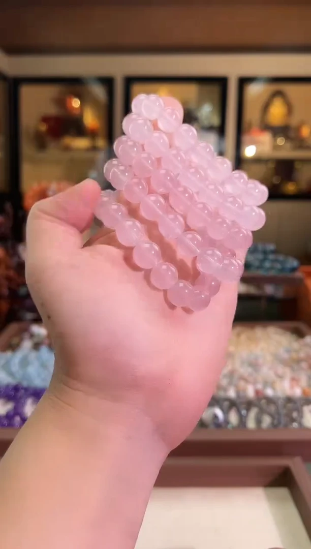 未镶嵌手链水晶12mm+老矿冰马粉（多样性发一）