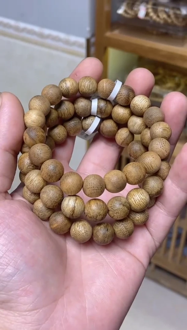 手串沉香菩萨棋圆珠单圈1.1微瑕多样性发其一