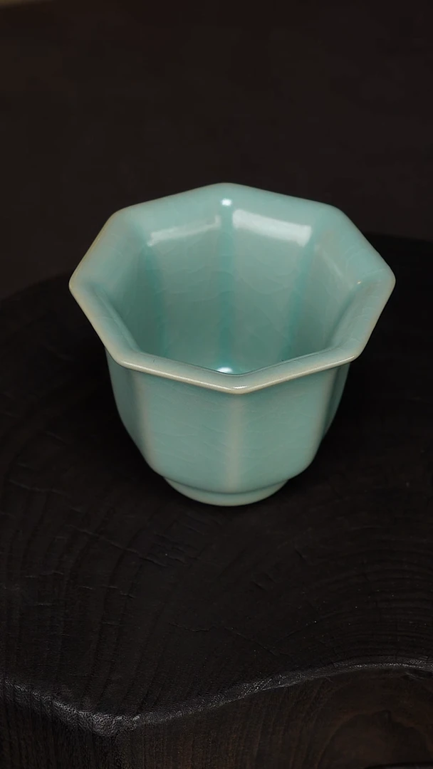 杯子陶八方杯-精品