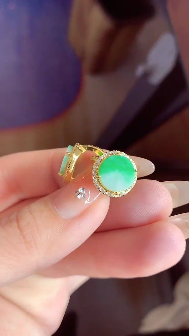 【闪购商品】翡翠耳饰银S925镶嵌耳饰