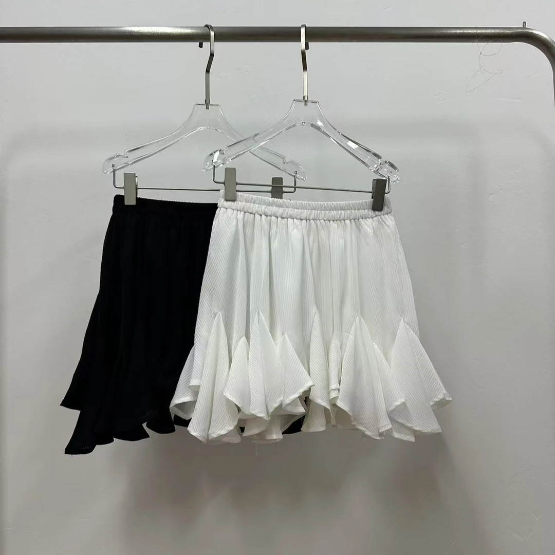 十三行PUDDING-夏季福秒不规则设计感短裙#P5026