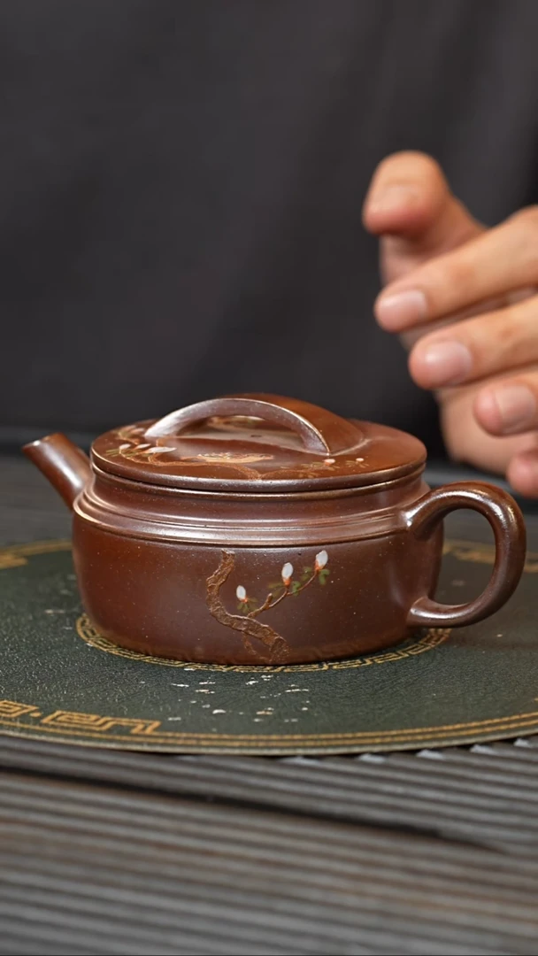 【闪购商品】紫砂茶壶GJY 柴烧 汉瓦 260cc