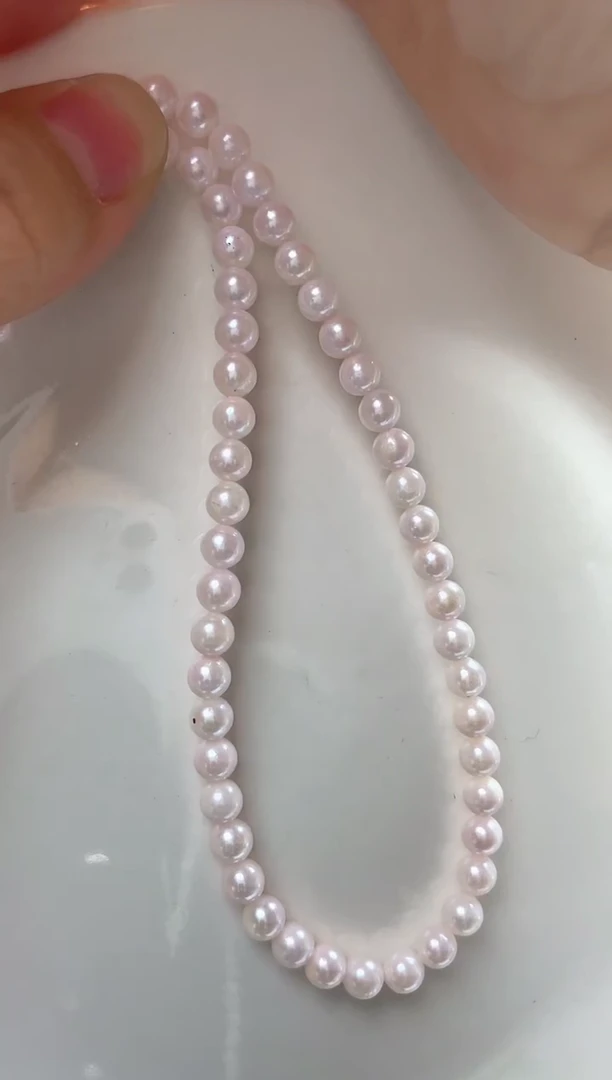 项链未镶嵌海水珍珠299   5,mm粉色系天女（多样性发一）