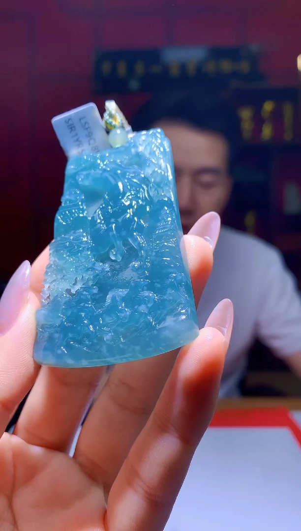 定制翡翠未镶嵌1088hm-毛货挂件(赠珠链）28