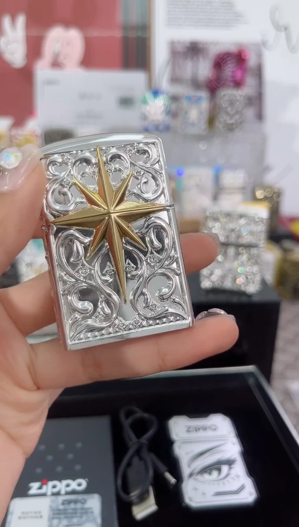 镜面北极星zippo