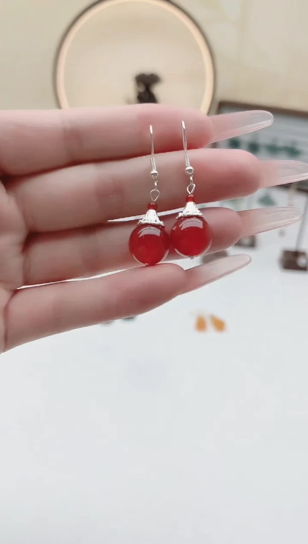 未镶嵌耳饰玛瑙/玉髓321